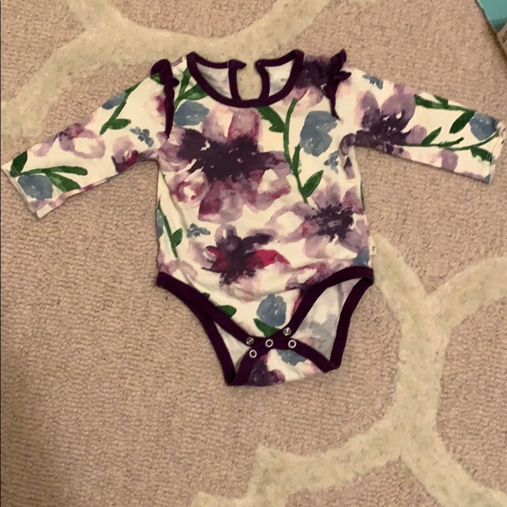 Burt’s bees floral onesie